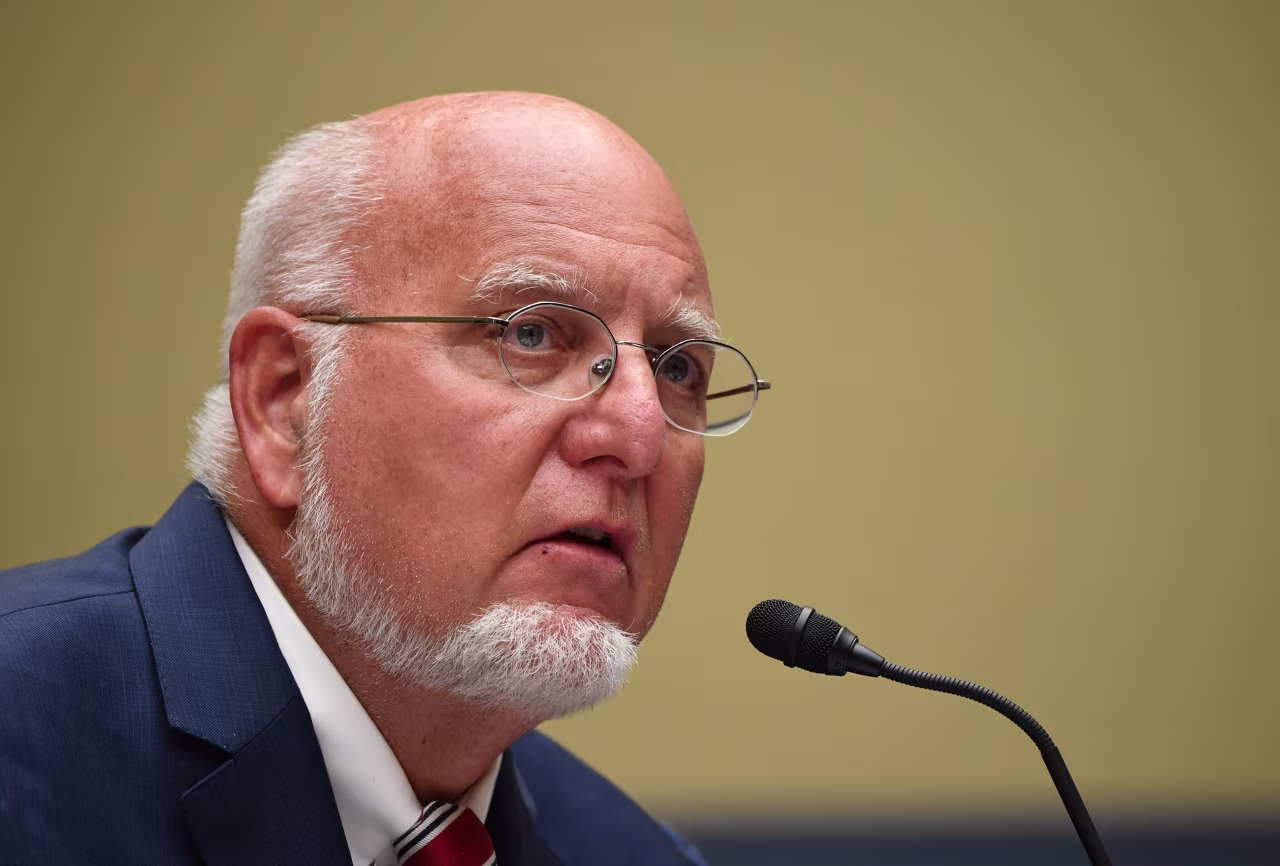 CDC Director Dr. Robert Redfield testifies at a House Subcommittee on the Coronavirus Crisis hearing on Capitol Hill on July 31 in Washington, D.C. 