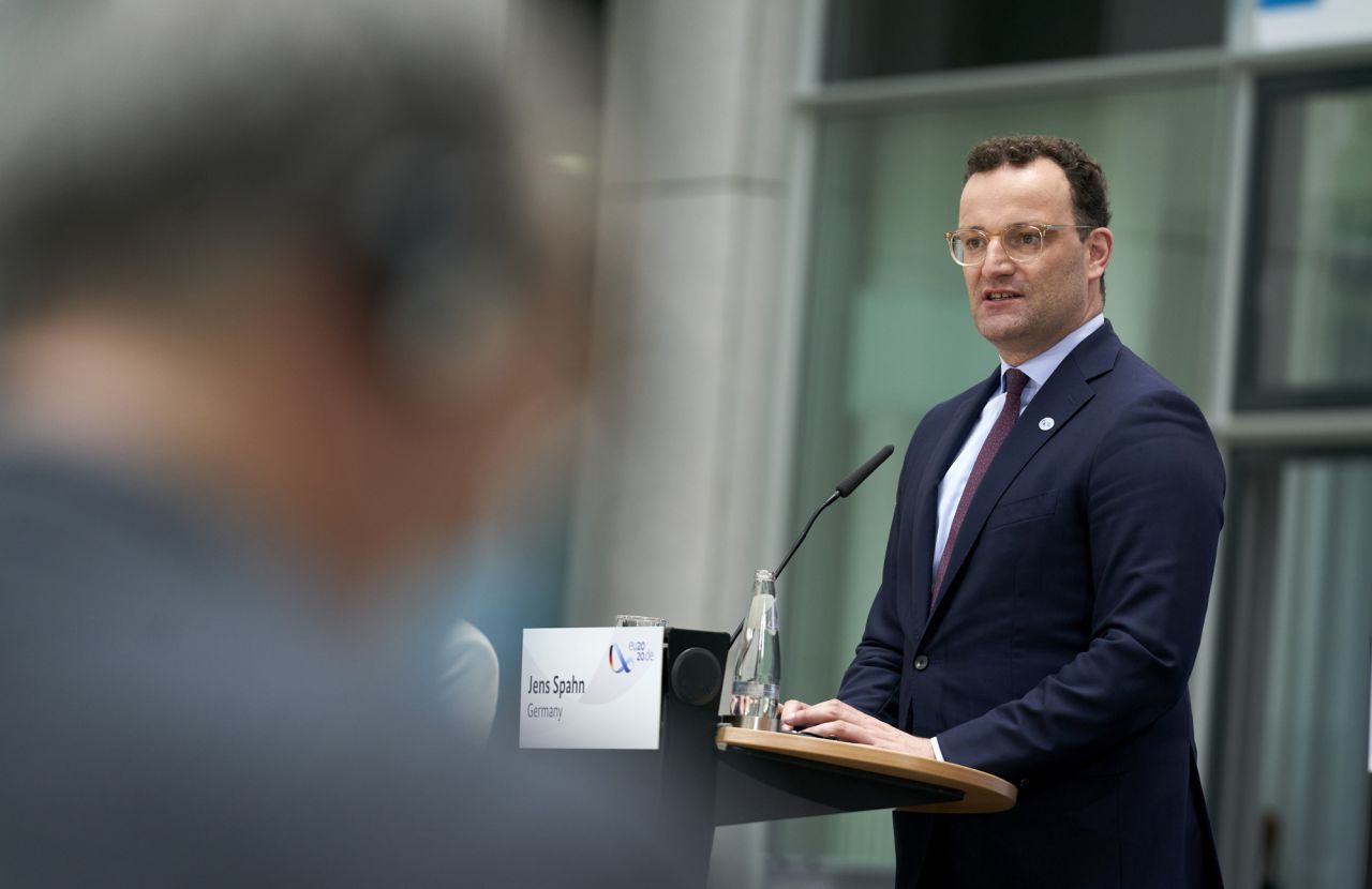 German Health Minister Jens Spahn attends a press conference on July 16 in Berlin, Germany. 