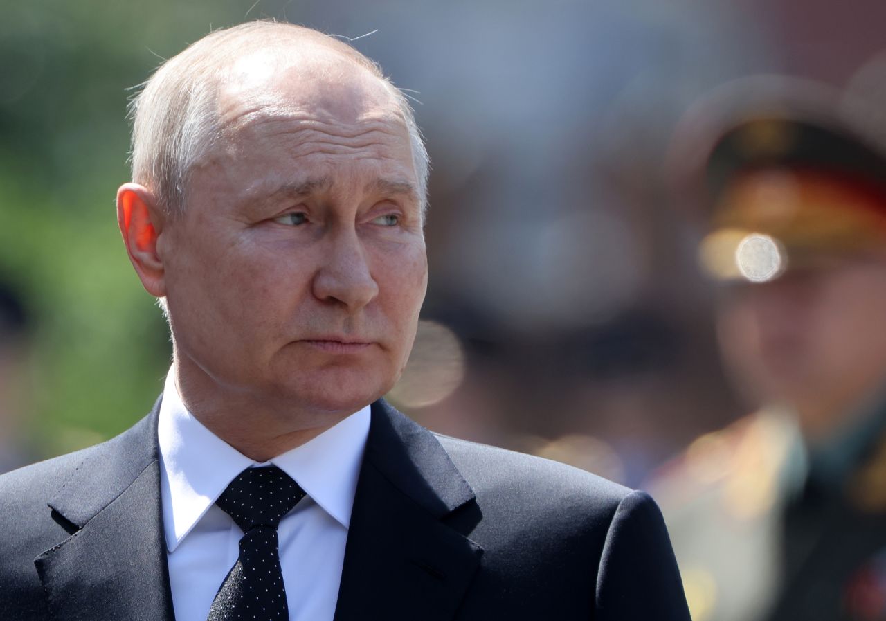 Russian President Vladimir Putin attends a ceremony in Moscow, Russia, on June 22. 