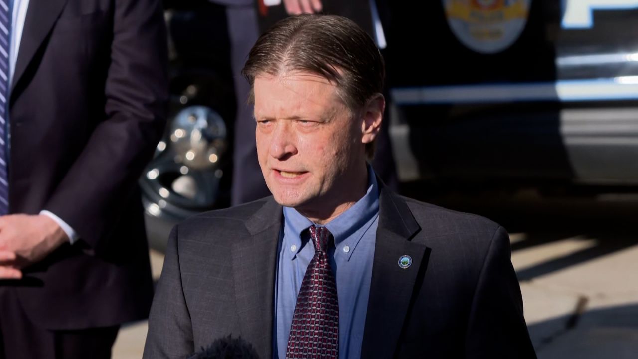 Boulder Mayor Sam Weaver speaks during a press conference in Boulder, Colorado, on March 23.