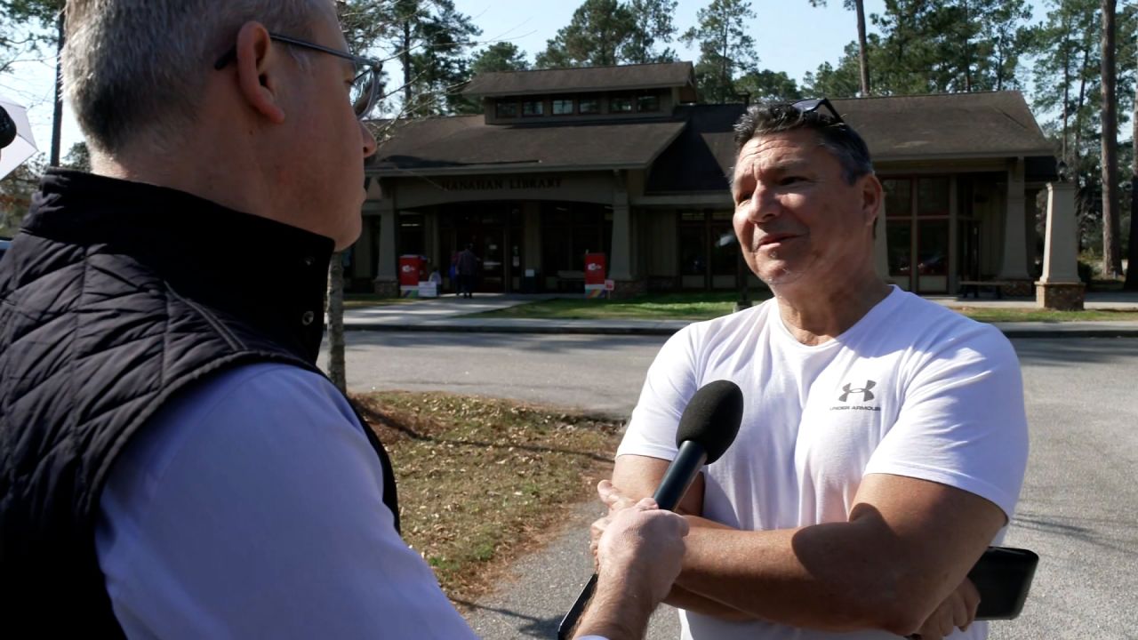 CNN's Jeff Zeleny speaks to David Saldana in Charleston, South Carolina, on Saturday.