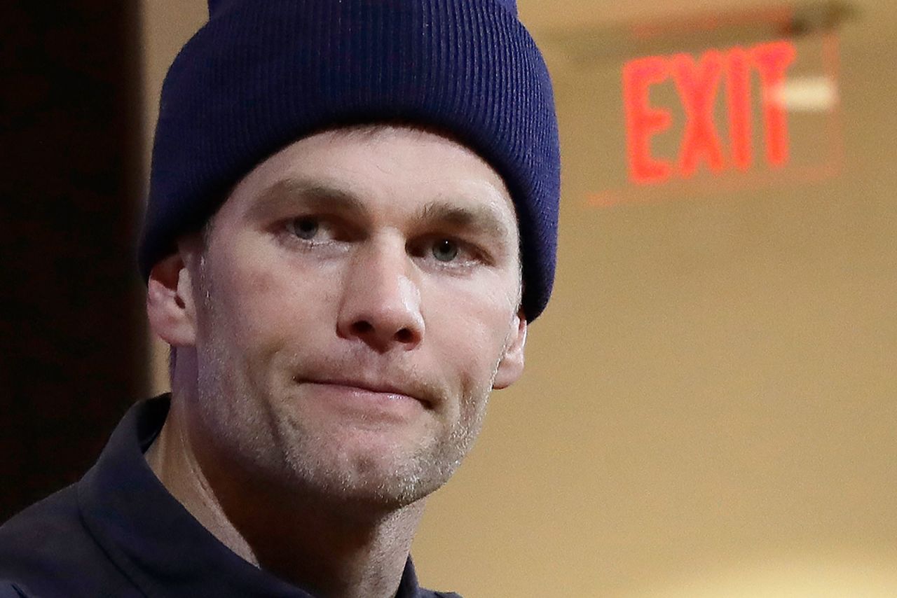 NFL quarterback Tom Brady on January 4 in Foxborough, Massachusetts.