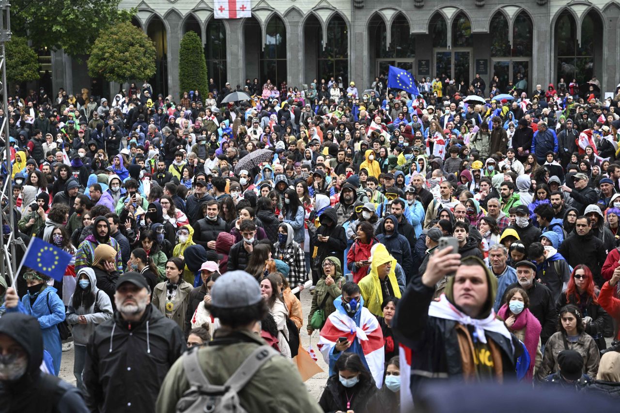 Protesters rally against the 