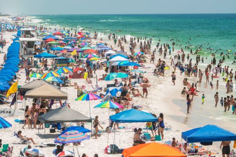 Visitors enjoy their Memorial Day weekend at Pensacola Beach on Saturday, May 23.