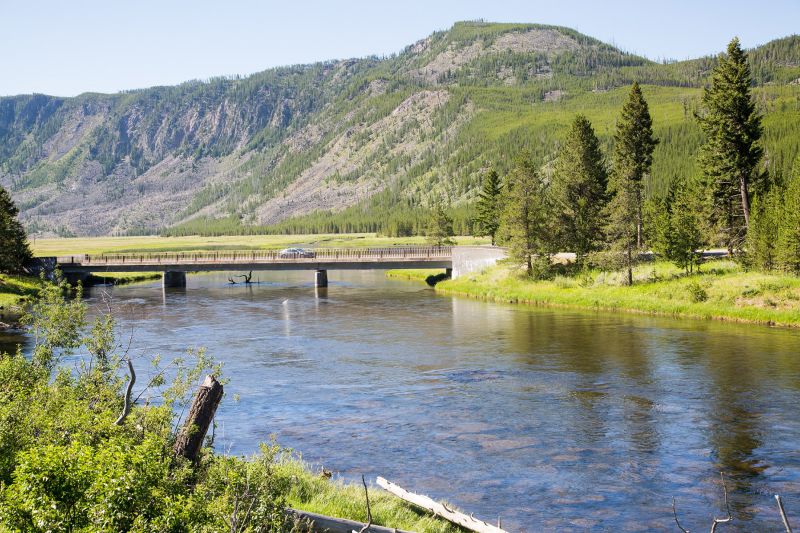 Yellowstone National Park Seven Mile Bridge