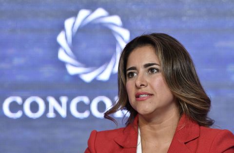 Maria Juliana Ruiz,​ first lady of Colombia, attends the 2019 Concordia Americas Summit in Bogota on May 14, 2019.