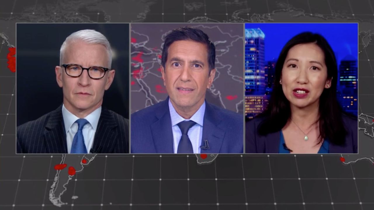 Anderson Cooper, Sanjay Gupta, and Dr. Leana Wen.