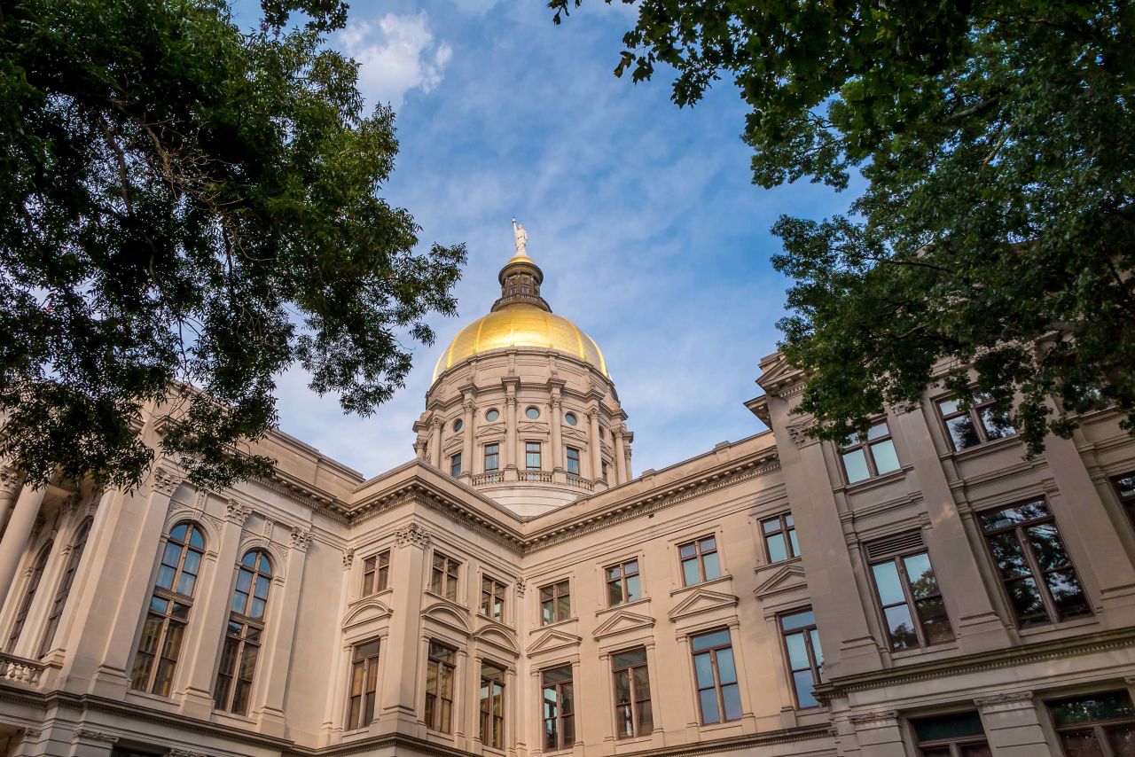 The Georgia State Capitol building in Atlanta, Georgia.