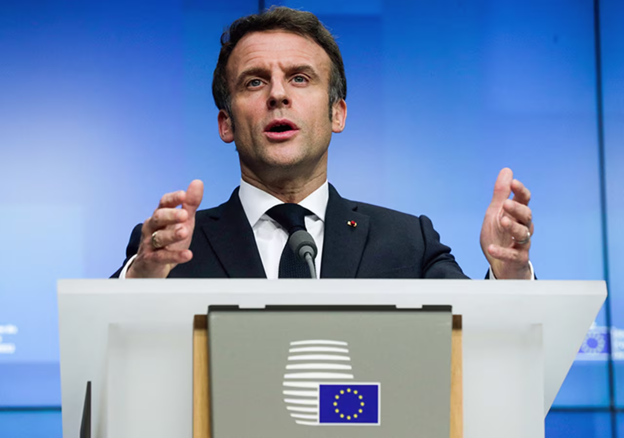 French President Emmanuel Macron.