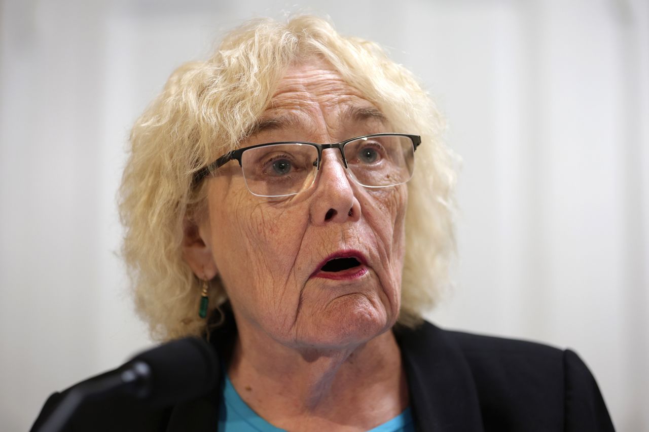 Rep. Zoe Lofgren speaks during a hearing in Washington, DC in July 2023. 