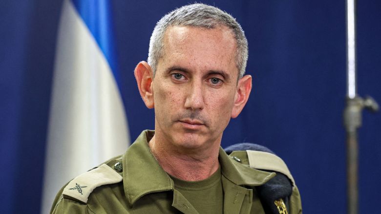 IDF spokesperson Daniel Hagari speaks to the press in Tel Aviv on October 18. 