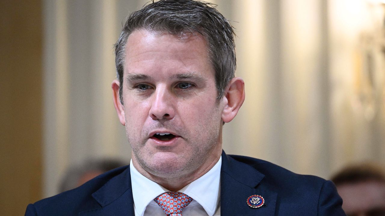 Rep. Adam Kinzinger speaks during a hearing in Washington, DC, in 2022. 