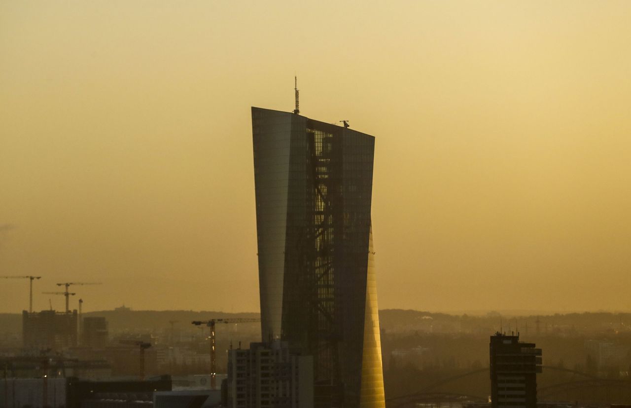 The European Central Bank (ECB) headquarters in Frankfurt, Germany.