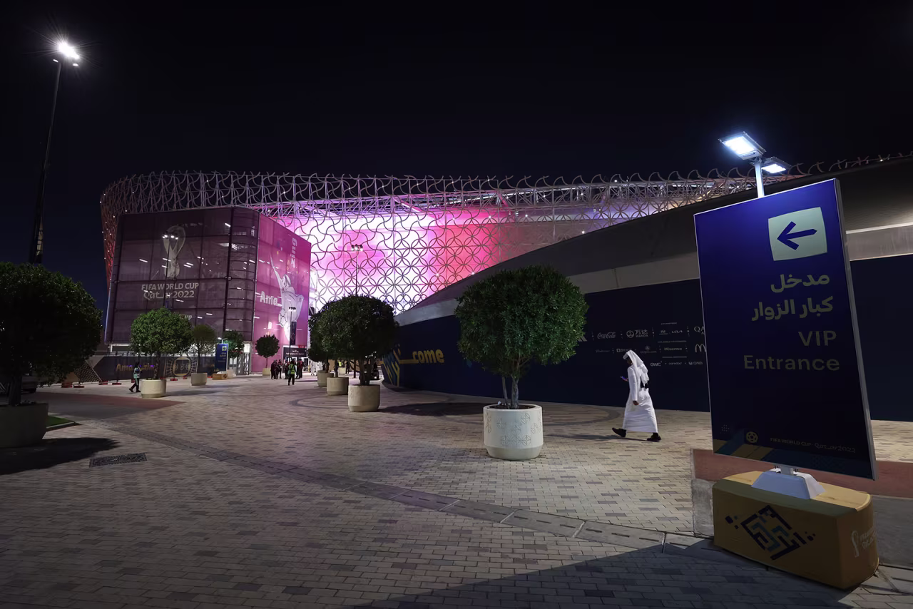 Ahmad Bin Ali Stadium is seen in Doha on November 23.