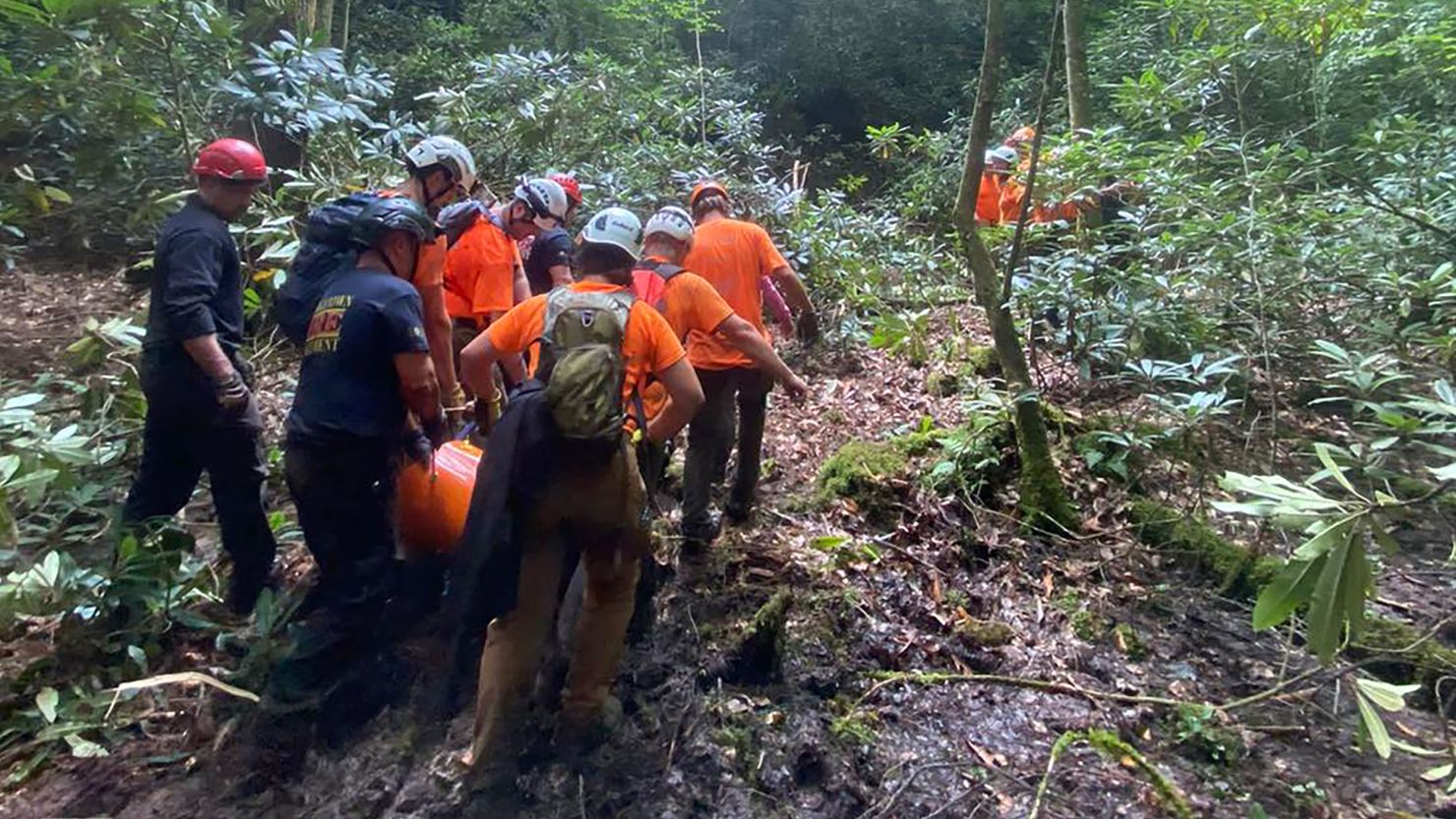 The Wolfe County Search & Rescue Team rescued Scott Hern on July 20, exactly two weeks after he went missing in the Red River Gorge in Kentucky.