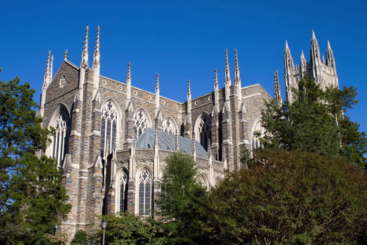 Duke University Chapel in Durham, North Carolina.