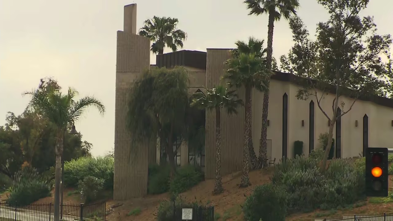 A shot of Escondido Orthodox Presbyterian Church, where the synagogue shooting suspect was a member. 