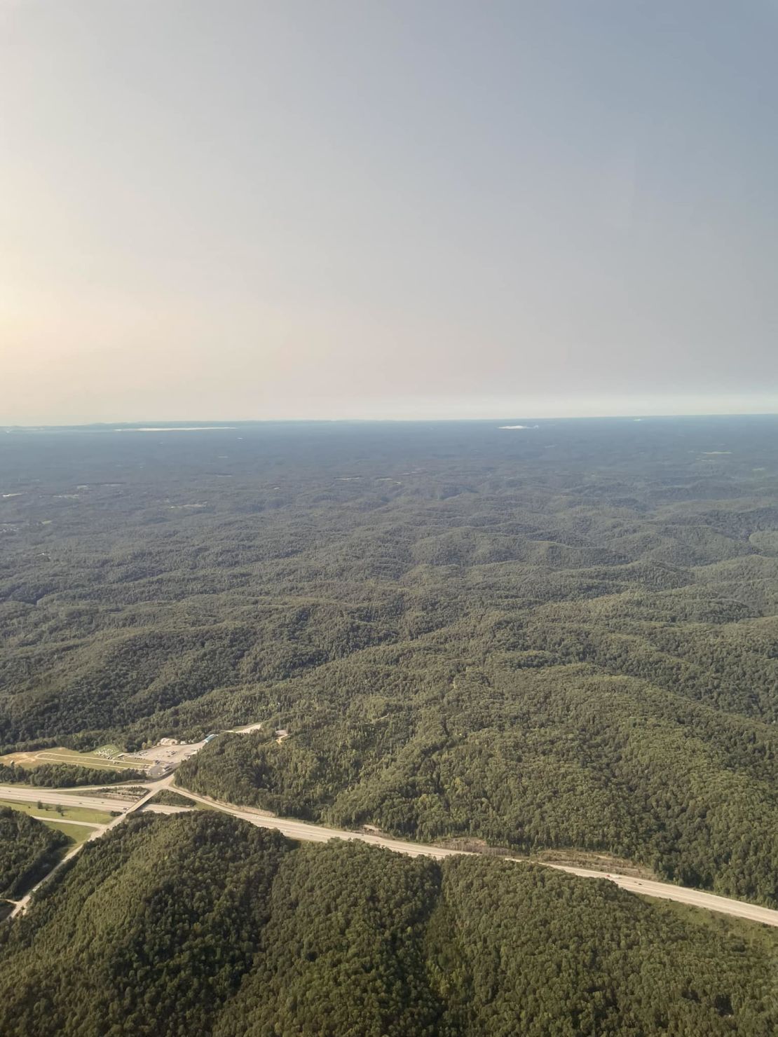 The search area for Joseph Couch is seen in a photo released by Kentucky State Police spokesperson Scottie Pennington on September 9, 2024.