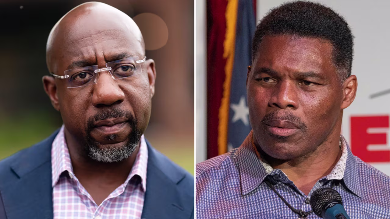 Democratic Sen. Raphael Warnock and Republican Herschel Walker. 