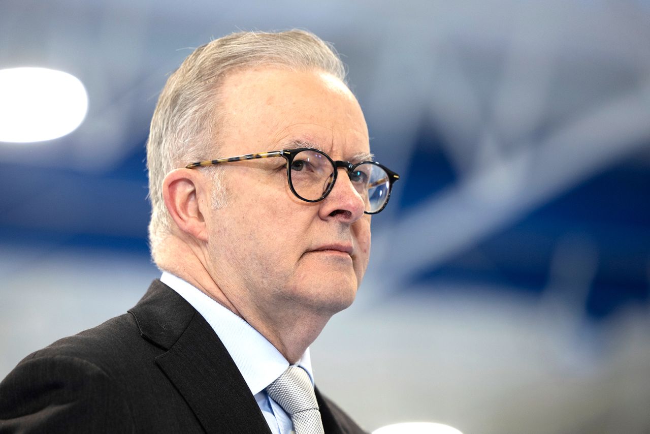 Prime Minister Anthony Albanese during a press conference in Canberra on June 28.