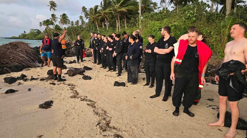 New Zealand loses first naval ship since WW2 threatening oil spill off Samoan coast | CNN