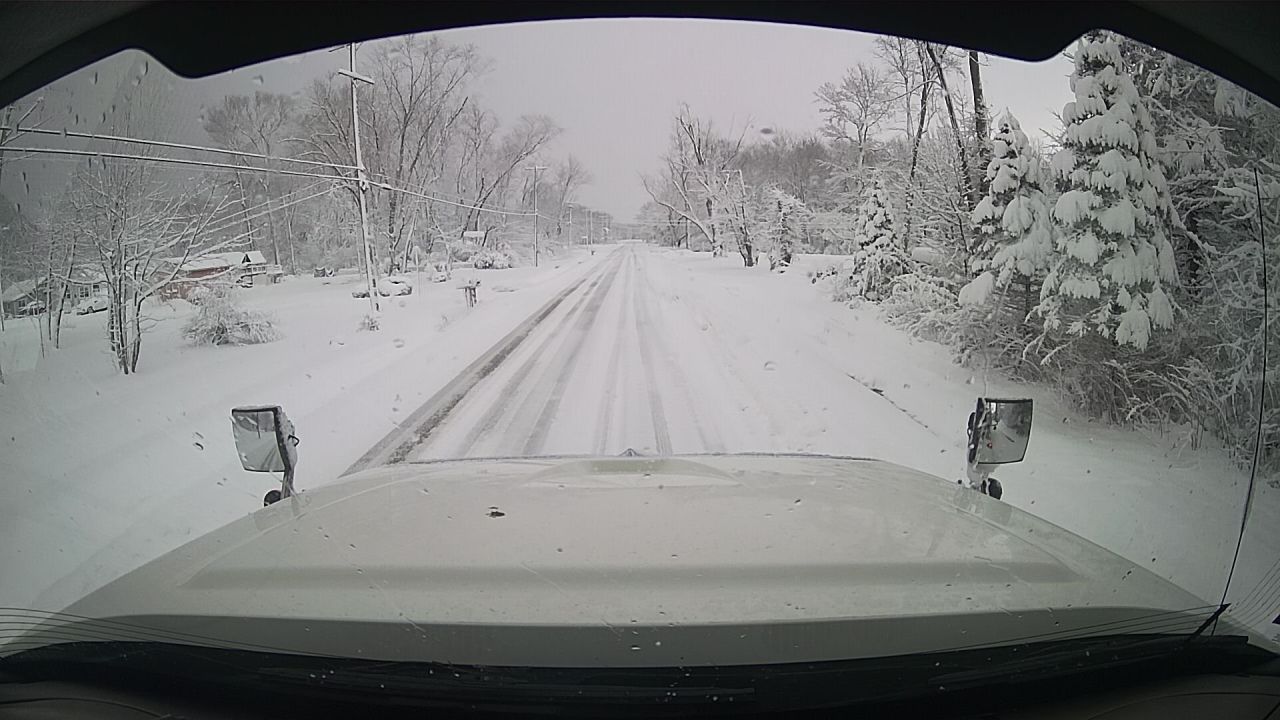 Eighteen crews with the Ohio Department of Transportation are out treating roads on Friday morning as lake effect snow continues to fall in Ashtabula County.