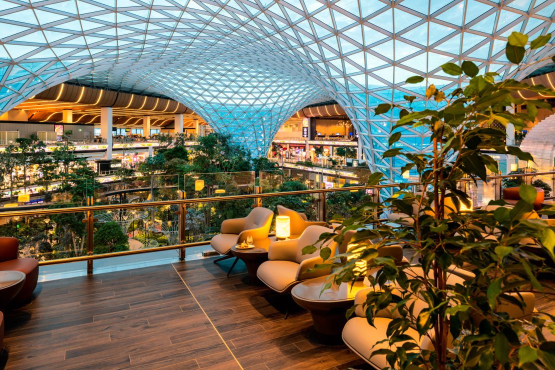 A photo of seating at the Al Mourjan Business Lounge in Doha Hamad International Airport (DOH