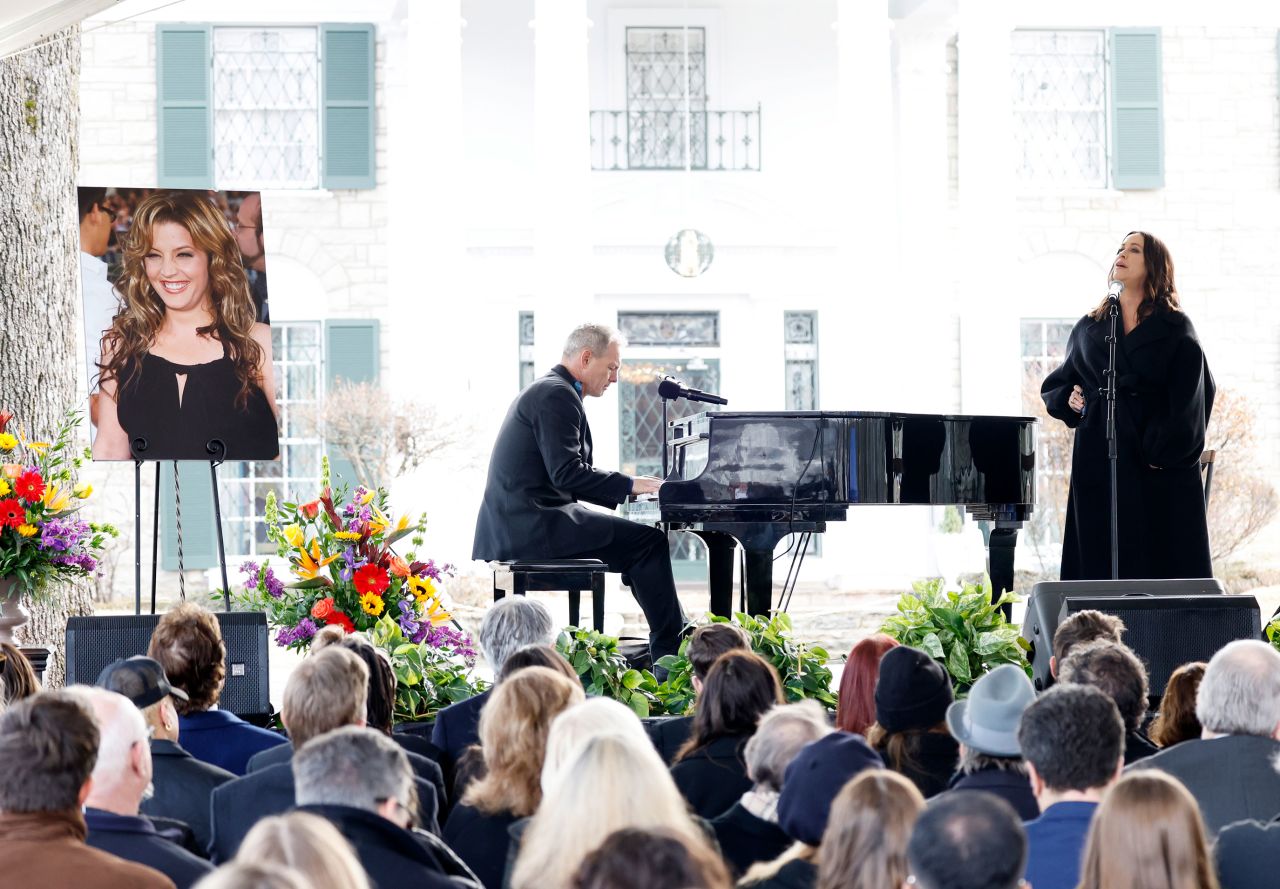 January 22, 2023 Lisa Marie Presley’s memorial service at Graceland CNN