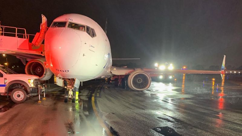 Landing gear collapse on Alaska Airlines 737 caused by ‘excessive grinding’ during maintenance, NTSB says