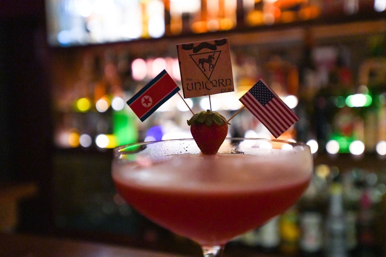 A Hanoi bar has made a special cocktail in honor of the historic summit: The "Rock it, man" 