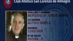 Pope Francis' card