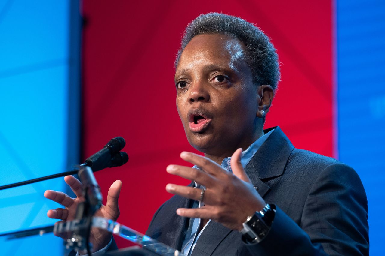 Chicago Mayor Lori Lightfoot? at the ?US Conference of Mayors' Winter Meeting in Washington on January 23, 2020.