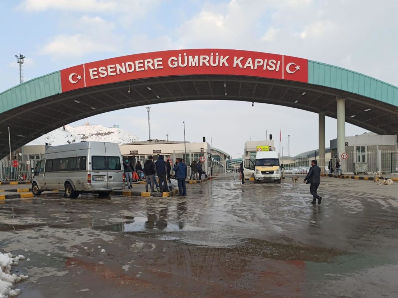 A border crossing between Turkey and Iran in Turkey's Yuksekova district. Turkey has temporarily closed its border over the coronavirus outbreak.