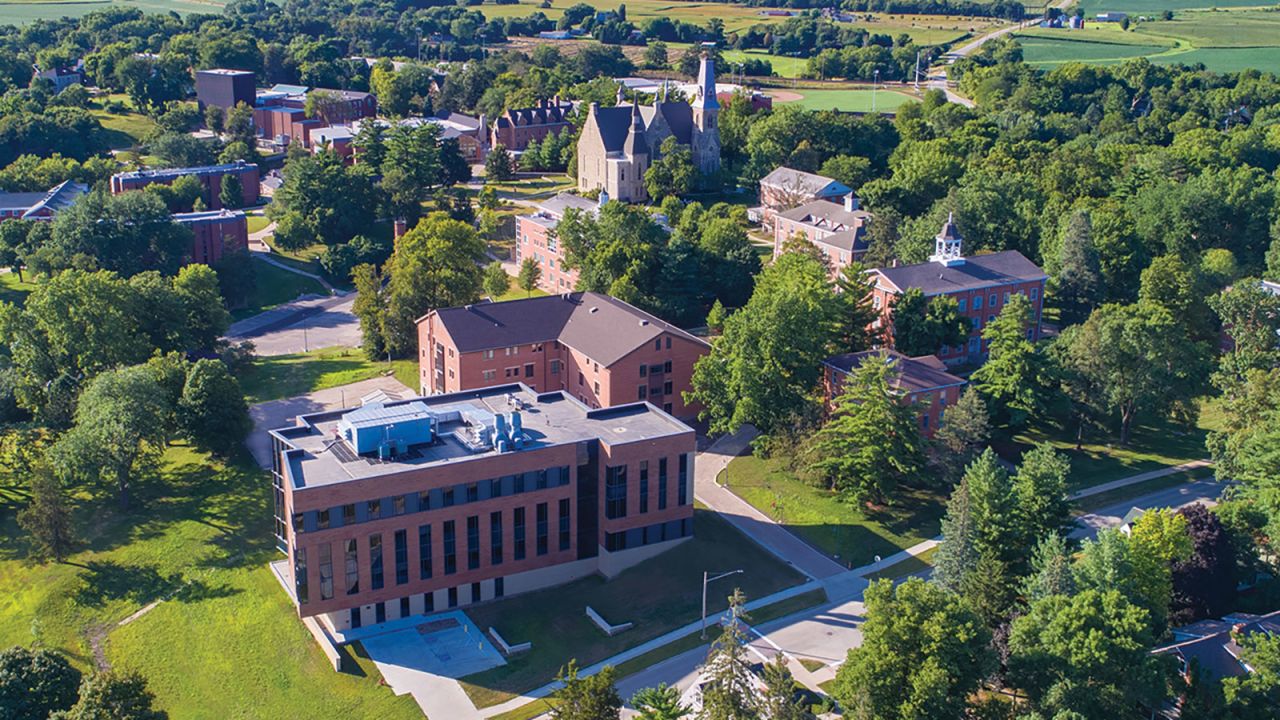 The campus of Cornell College in Mount Vernon, Iowa