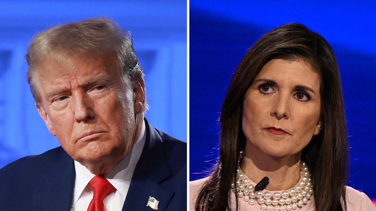 Former President Donald Trump and former South Carolina Gov. Nikki Haley.