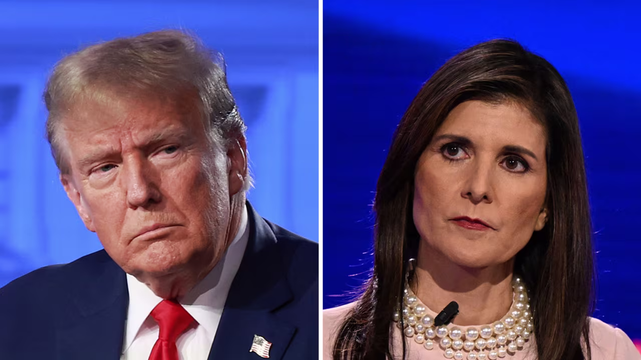 Former President Donald Trump and former South Carolina Gov. Nikki Haley.