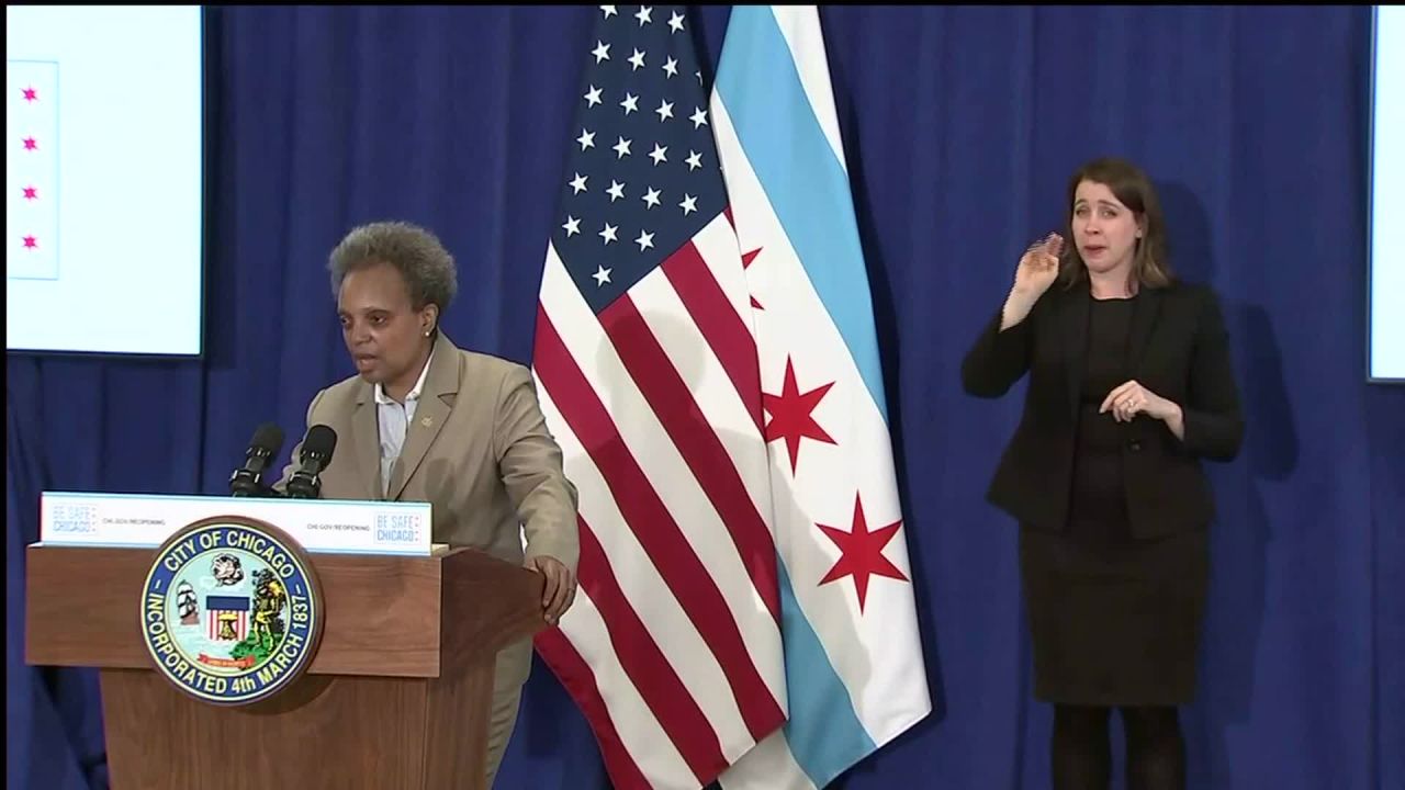 Chicago Mayor Lori Lightfoot speaks during a press conference in Chicago on May 28.