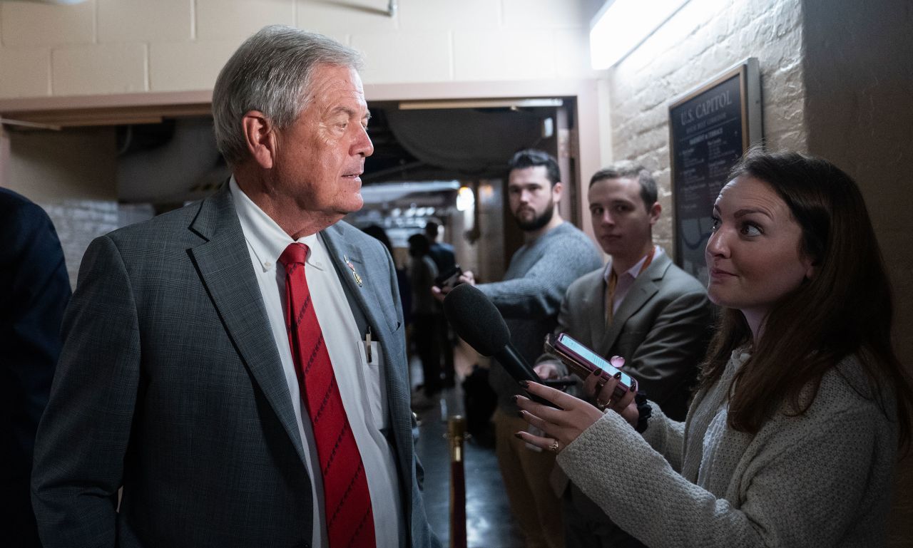 House Freedom Caucus member Rep. Ralph Norman arrives for a meeting of the Republican House caucus on September 30, 2023 in Washington, DC. 