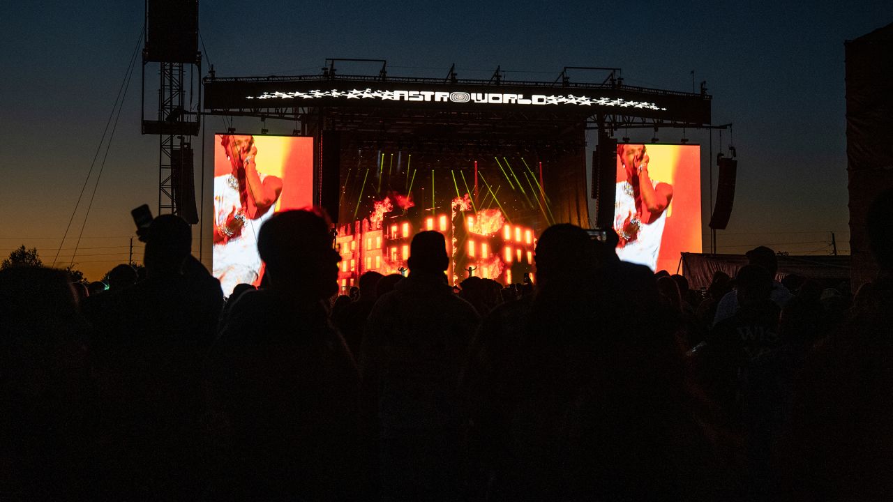 Lil Baby performs at the Astroworld Music Festival in Houston, Texas, on November 5. 