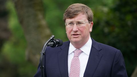Mississippi Gov. Tate Reeves speaks during a press conference at the White House on September 28 in Washington, DC.