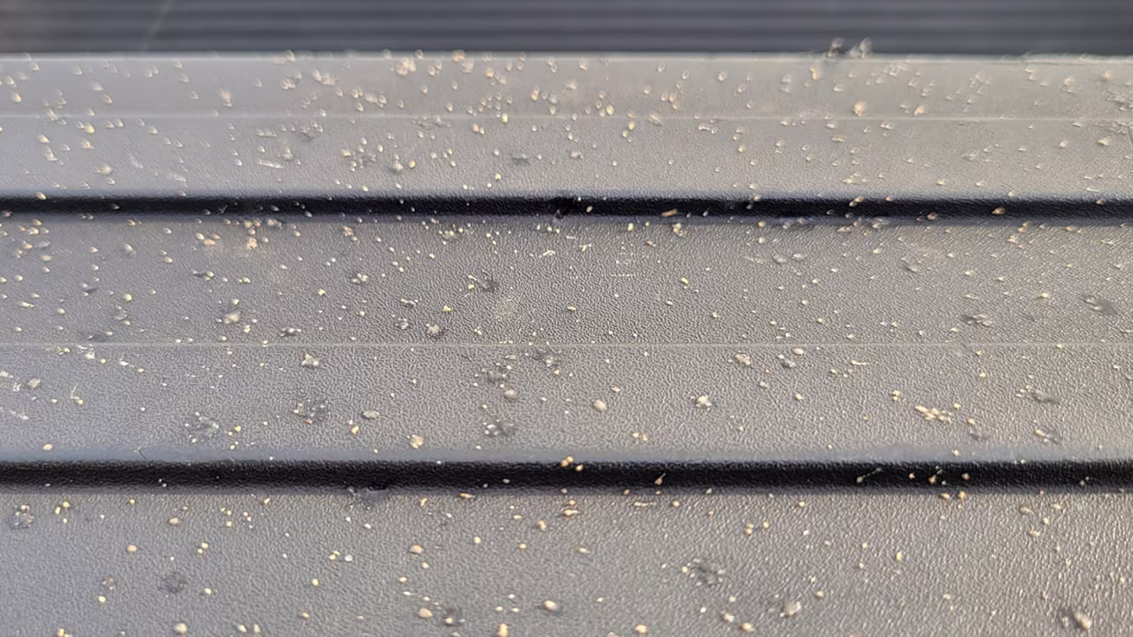 Debris is seen in the Port Isabel-San Benito Navigation District area in Port Isabel, Texas, after the launch of SpaceX Starship on April 20.