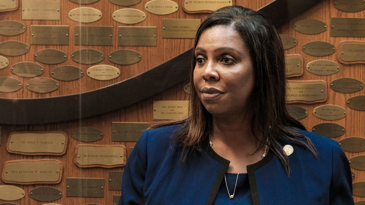 New York Attorney General Letitia James speaks at a news conference on September 20, 2020, in Rochester, New York. 