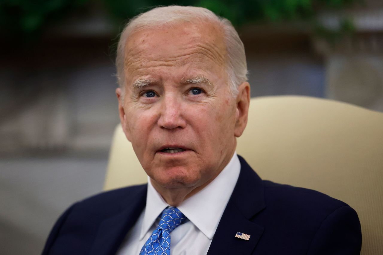 President Joe Biden speaks from the Oval Office of the White House on March 1.