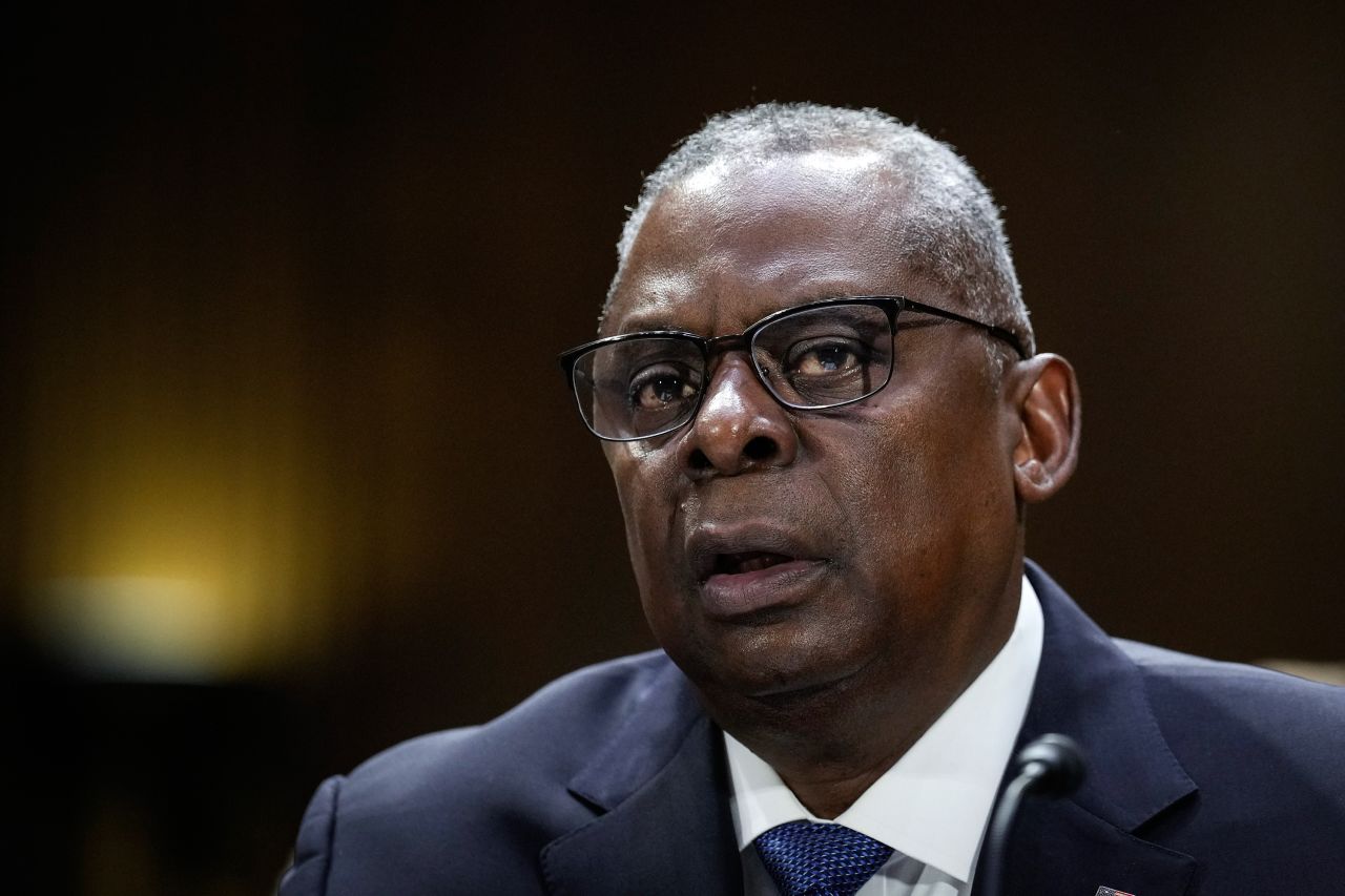 US Secretary of Defense Lloyd Austin testifies at a hearing on Capitol Hill on October 31, in Washington, DC. 