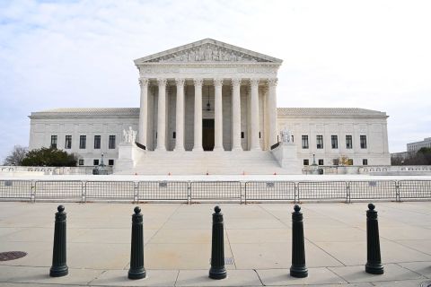 The US Supreme Court is seen in Washington, DC on December 7.