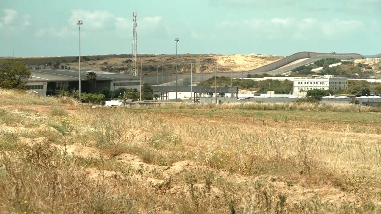 The Erez crossing at the border between Israel and northern Gaza, on April 6. 