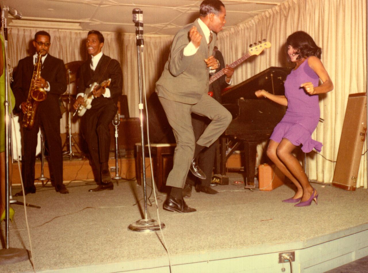 Ike and Tina Turner perform onstage in 1964 in Dallas Fort Worth, Texas. 