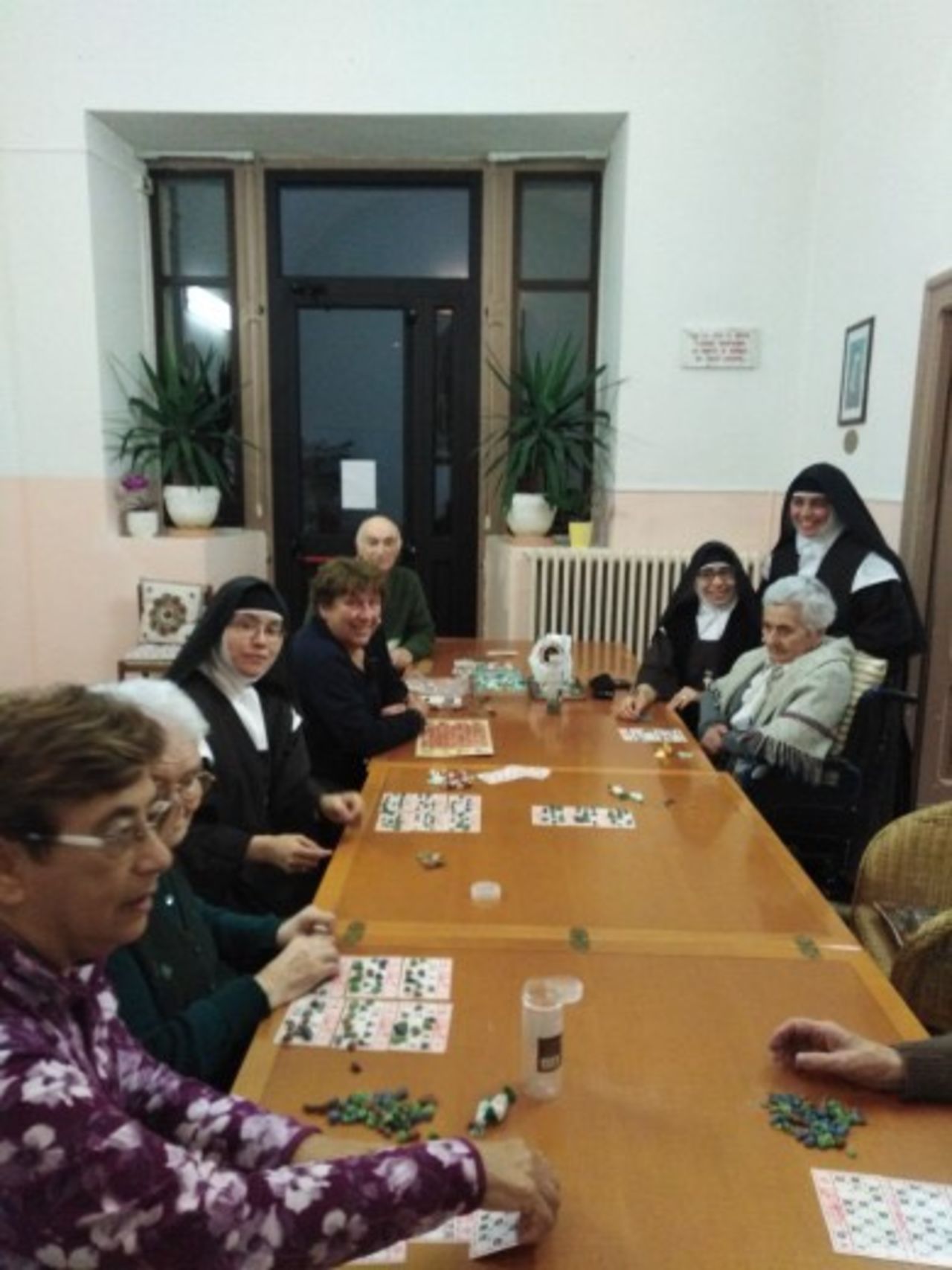 The nuns decided to stay and look after their elderly charges in isolation.