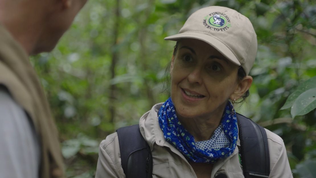 Rosamira Guillen works to rebuild the forest for cotton-top tamarins.
