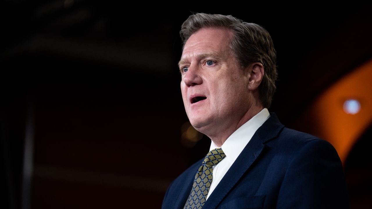Rep. Mike Turner speaks during the House GOP news conference on December 14, 2022.